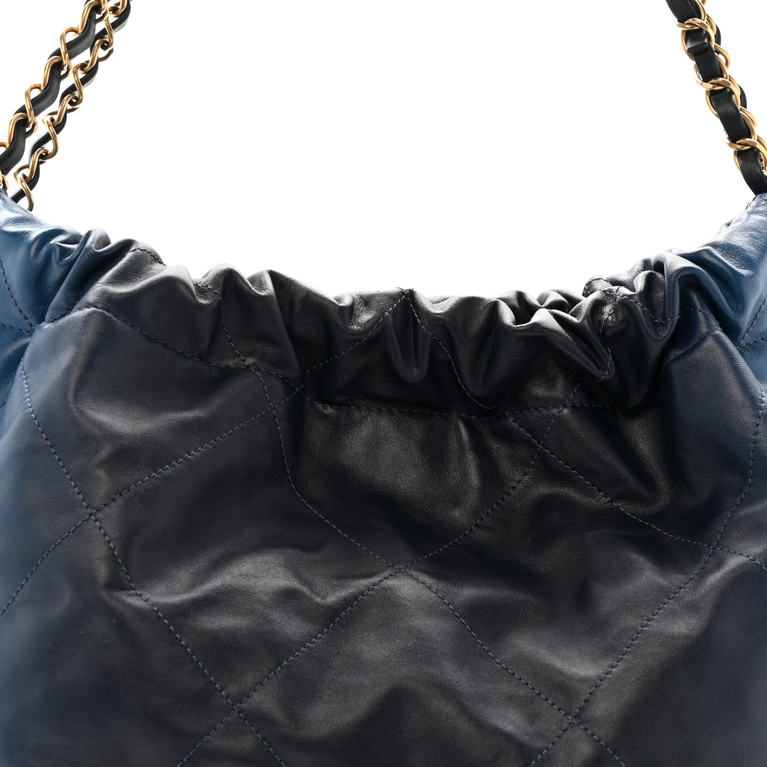 Chanel Shaded Calfskin Quilted Chanel 22 Blue Dark Blue 8 of 11