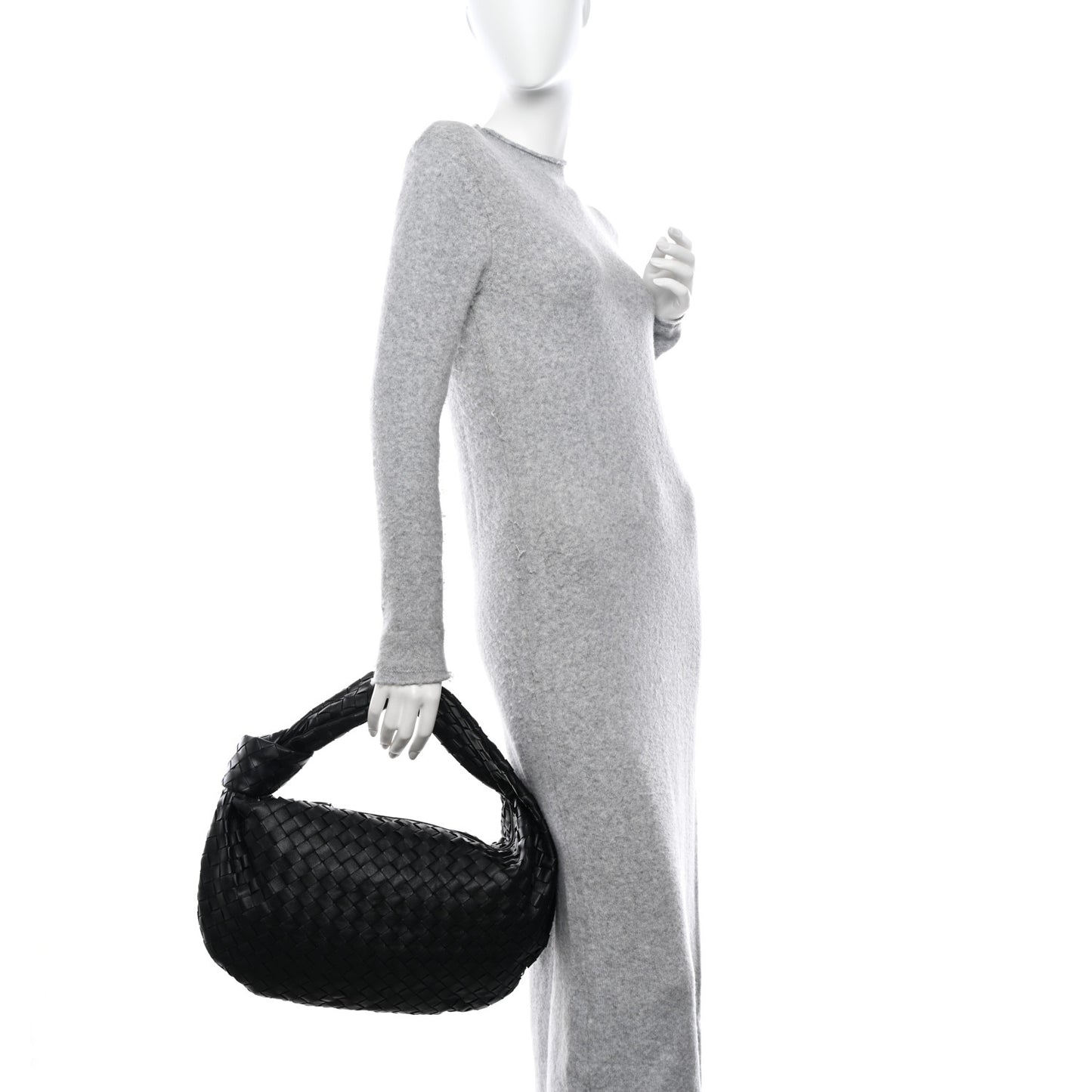 Nappa Intrecciato Teen Jodie Hobo Black