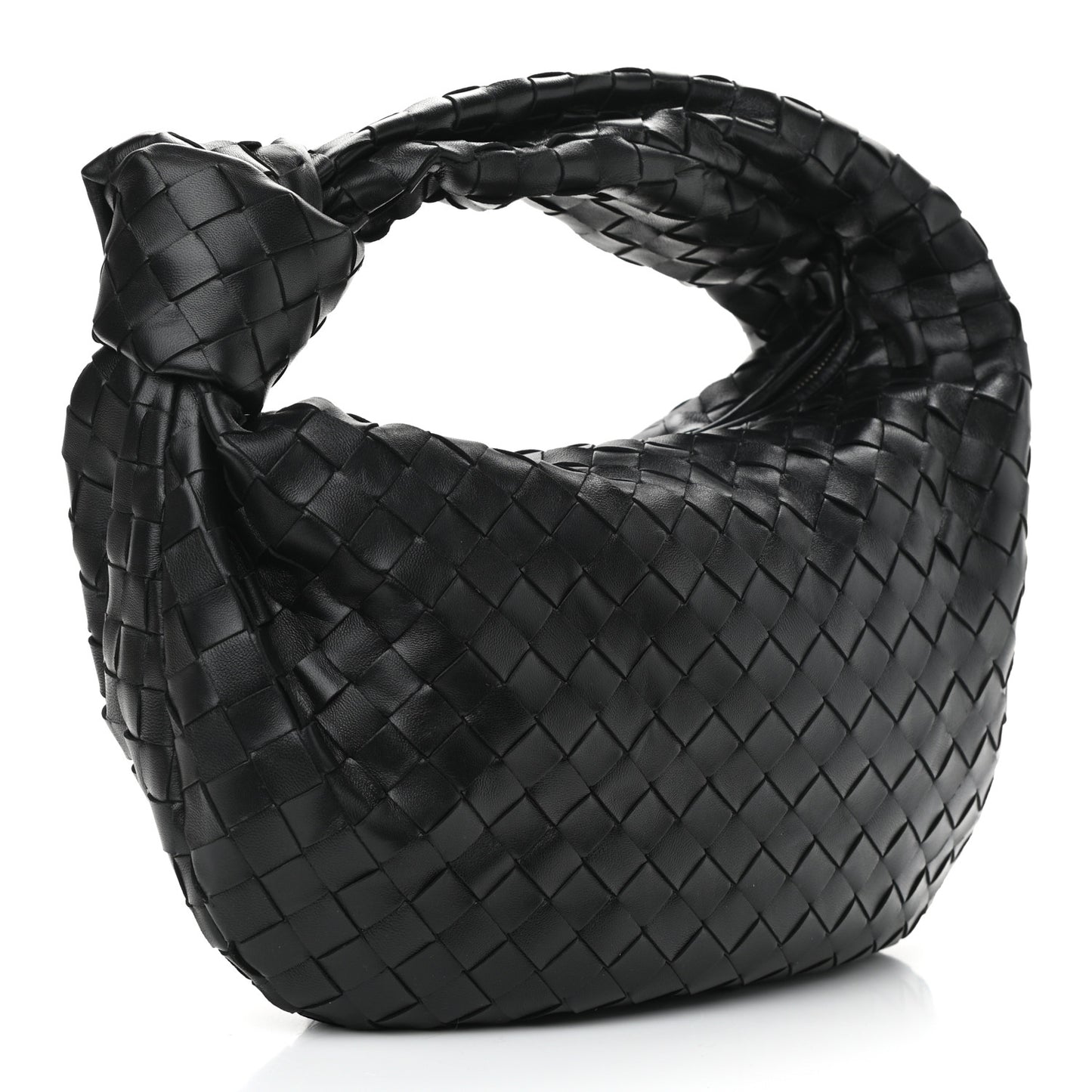 Nappa Intrecciato Teen Jodie Hobo Black