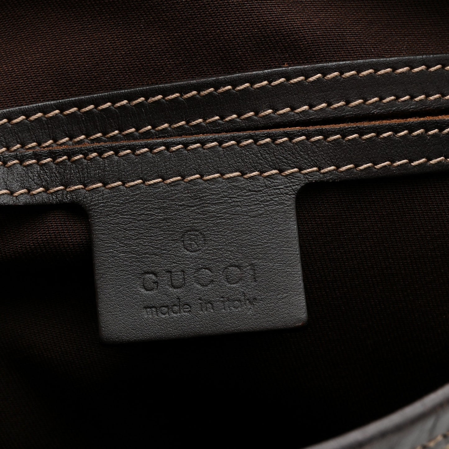 GG Plus Monogram Small Flap Messenger Bag Beige Dark Brown