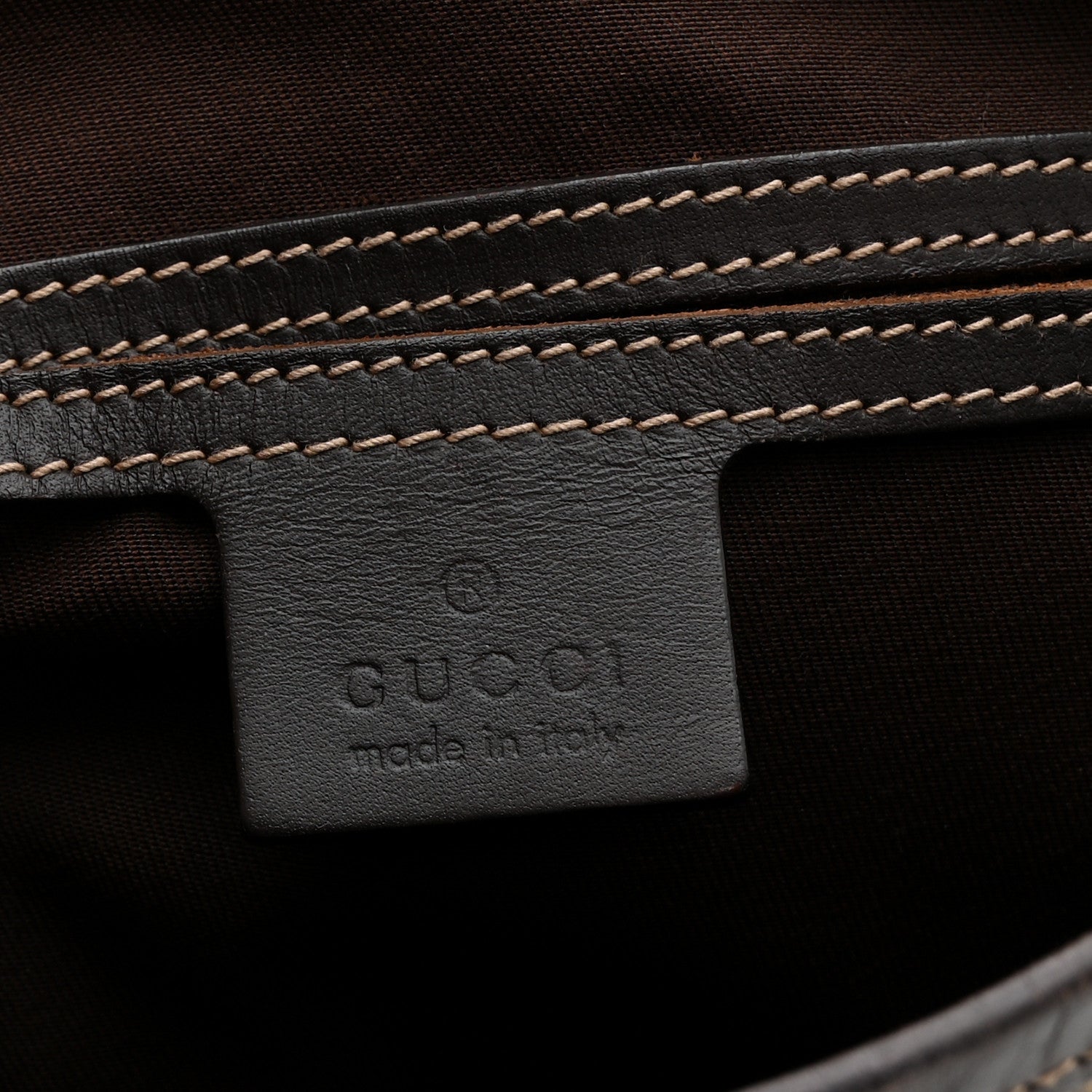 Gucci GG Plus Monogram Small Flap Messenger Bag Beige Dark Brown 6 of 10