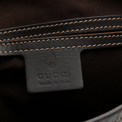 Gucci GG Plus Monogram Small Flap Messenger Bag Beige Dark Brown 6 of 10