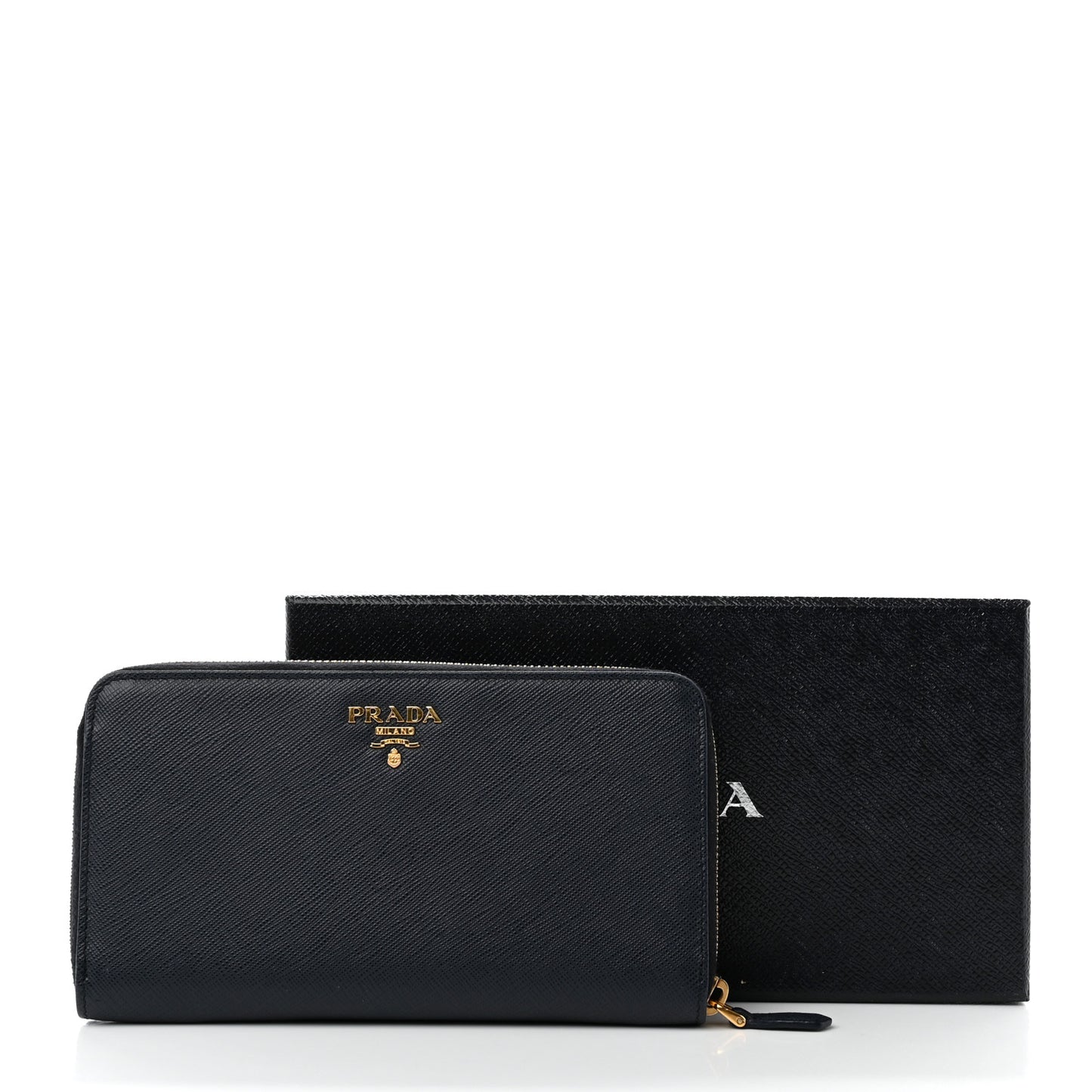 Saffiano Metal Zip Around Wallet Baltico
