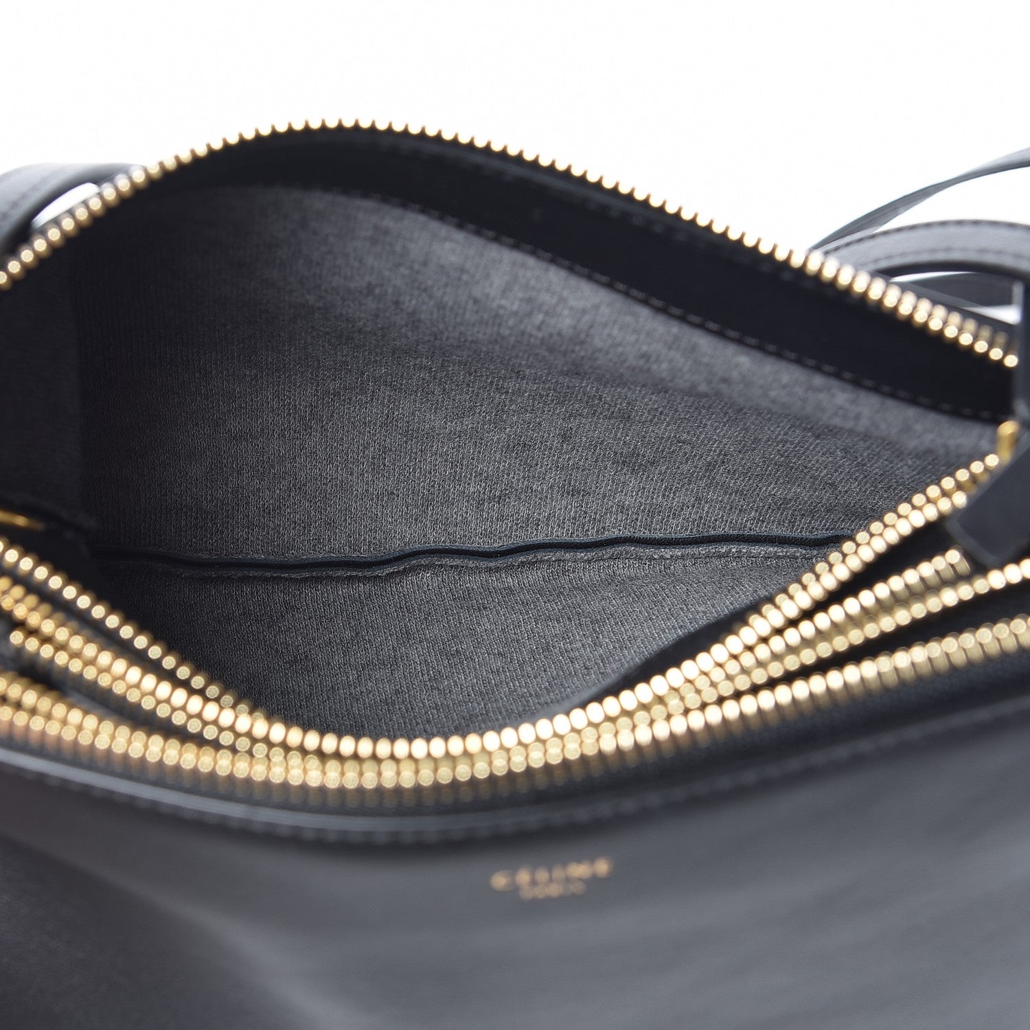Celine Lambskin Small Trio Crossbody Bag Black 6 of 9