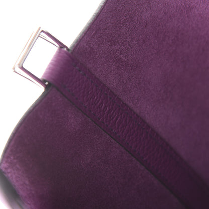 Hermes Taurillon Clemence Picotin Lock 18 PM Ultraviolet 9 of 11