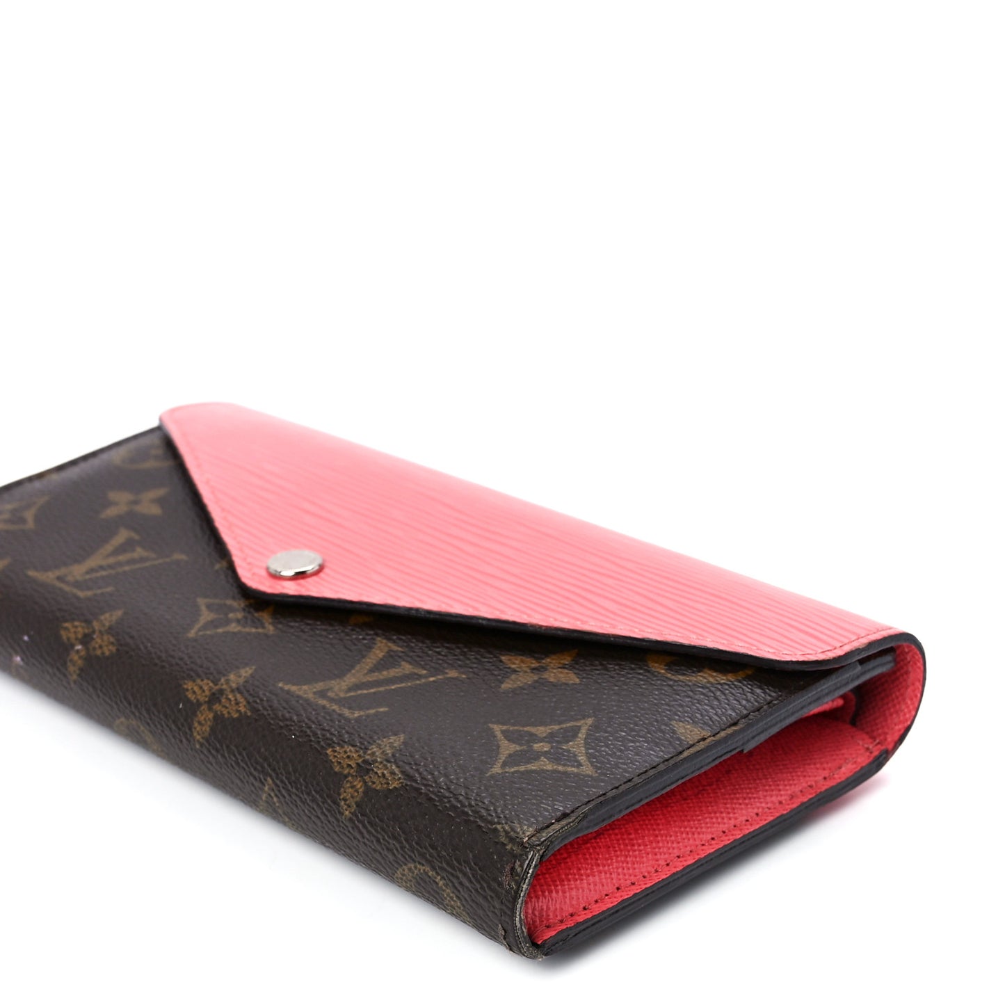 Monogram Epi Marie-Lou Long Wallet Corail