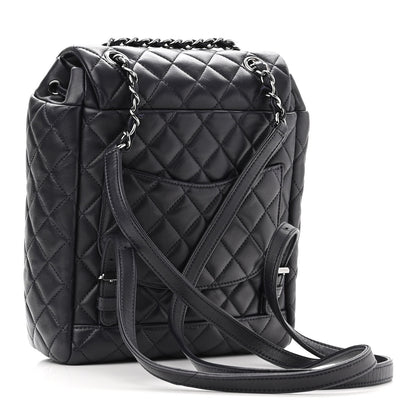 Chanel Lambskin Quilted Small Urban Spirit Backpack Navy 3 of 10