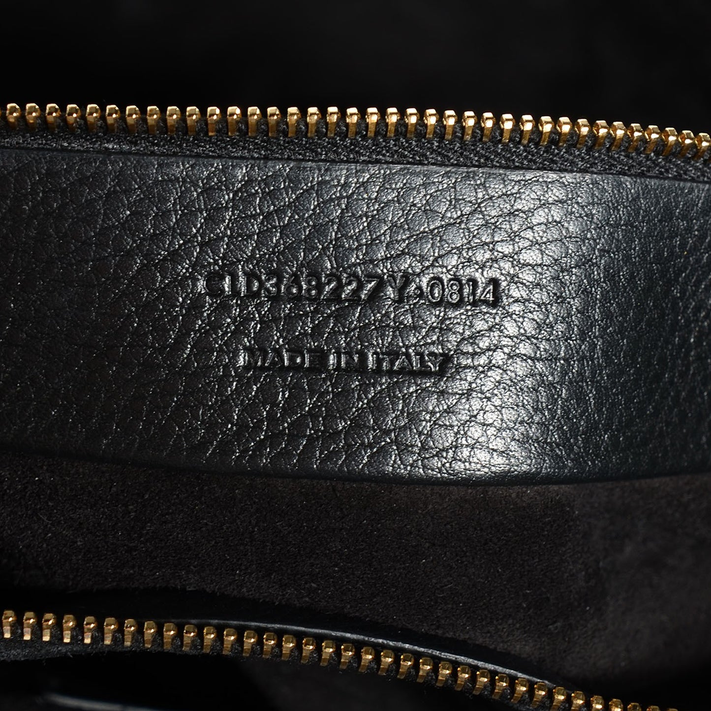 Calfskin Suede Large Muse Two Black