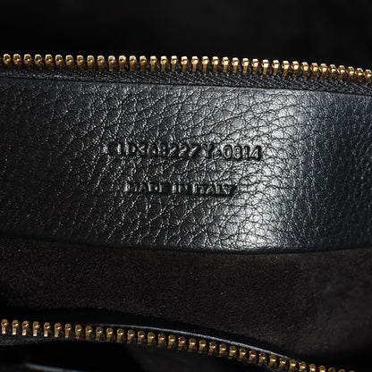Saint Laurent Calfskin Suede Large Muse Two Black 9 of 9