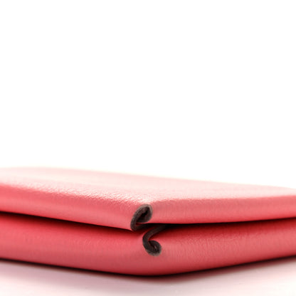 Hermes Chevre Mysore Calvi Card Case Rose Azalee 10 of 12