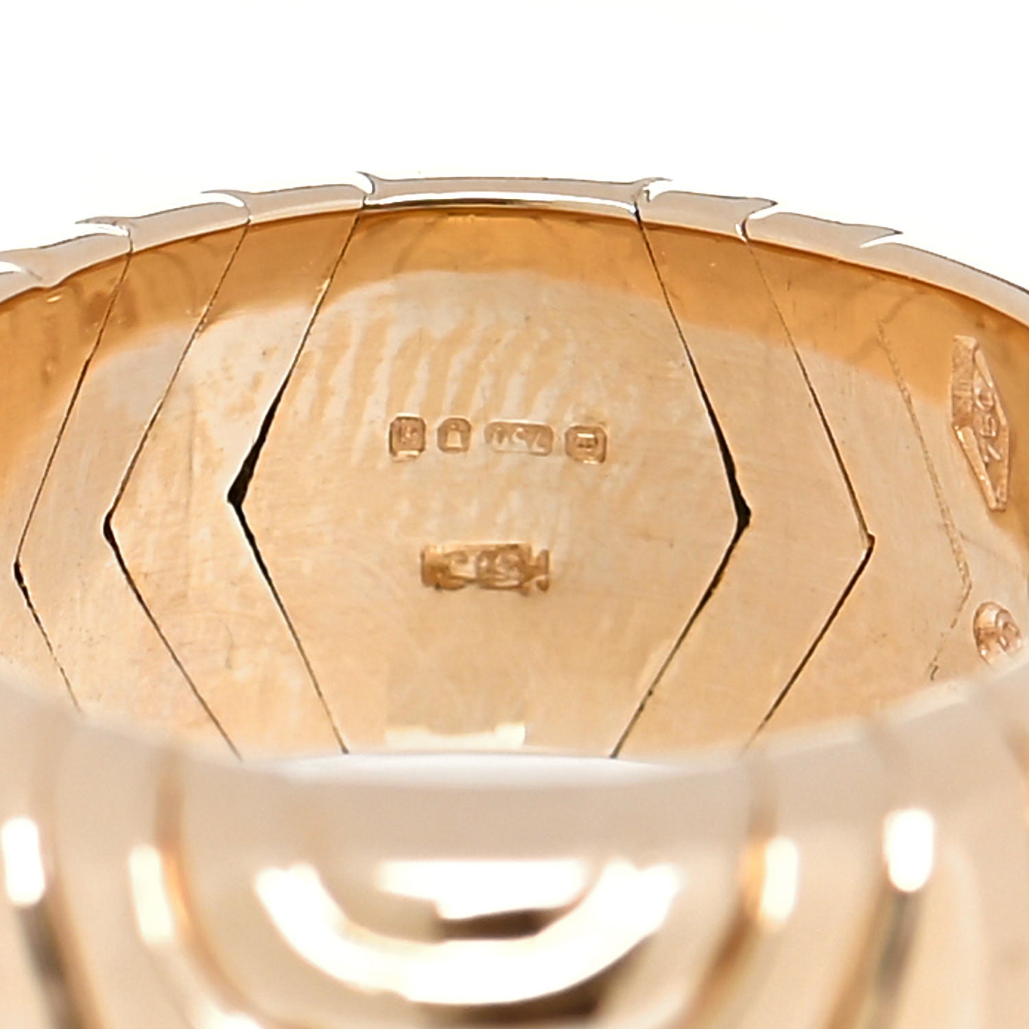Bulgari 18K Yellow Gold Parentesi Ring 50 5.5 4 of 5