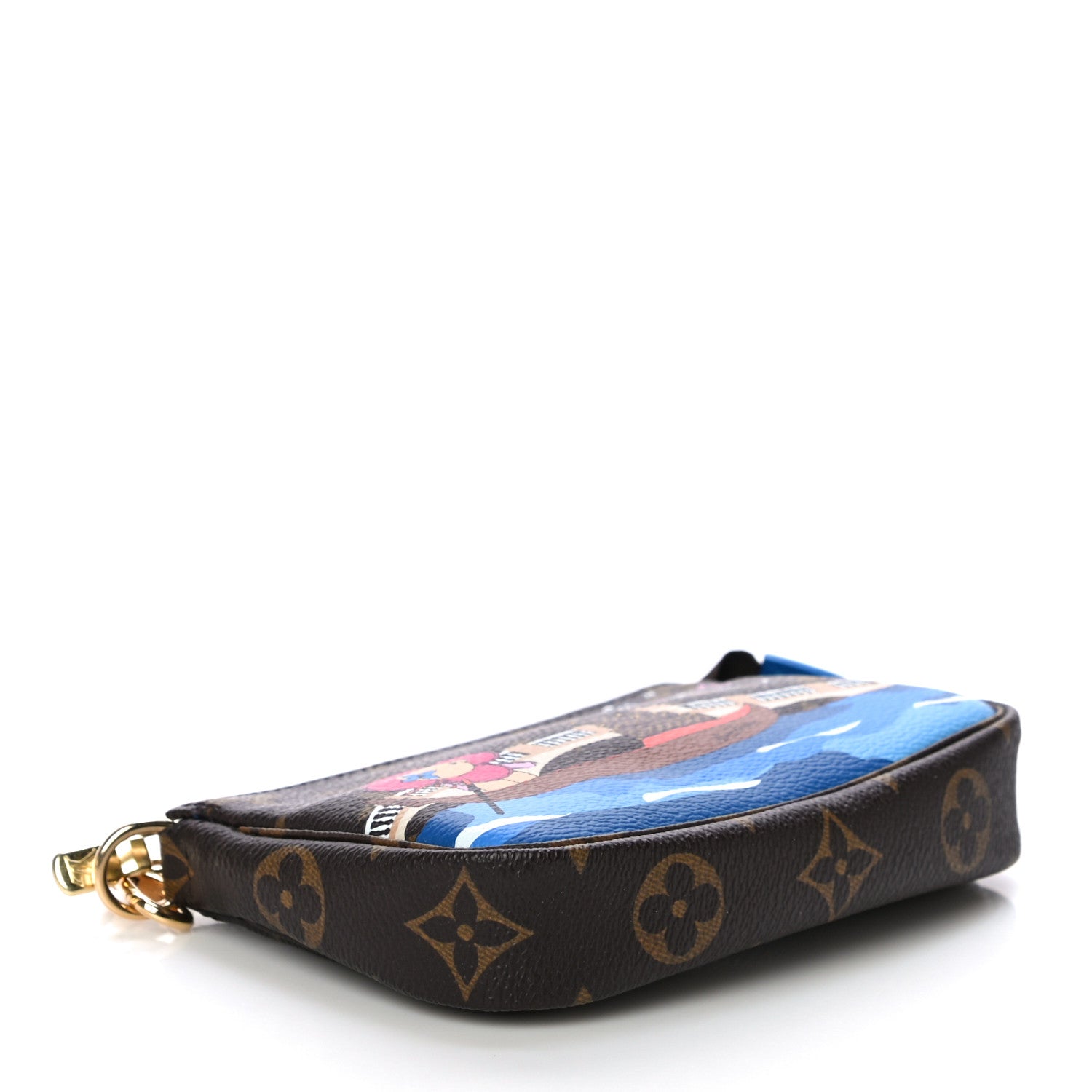 Louis Vuitton Monogram 2019 Christmas Animation Mini Venice Pochette Accessories Blue 4 of 10