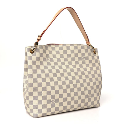 Louis Vuitton Damier Azur Graceful PM Rose Ballerine 2 of 8