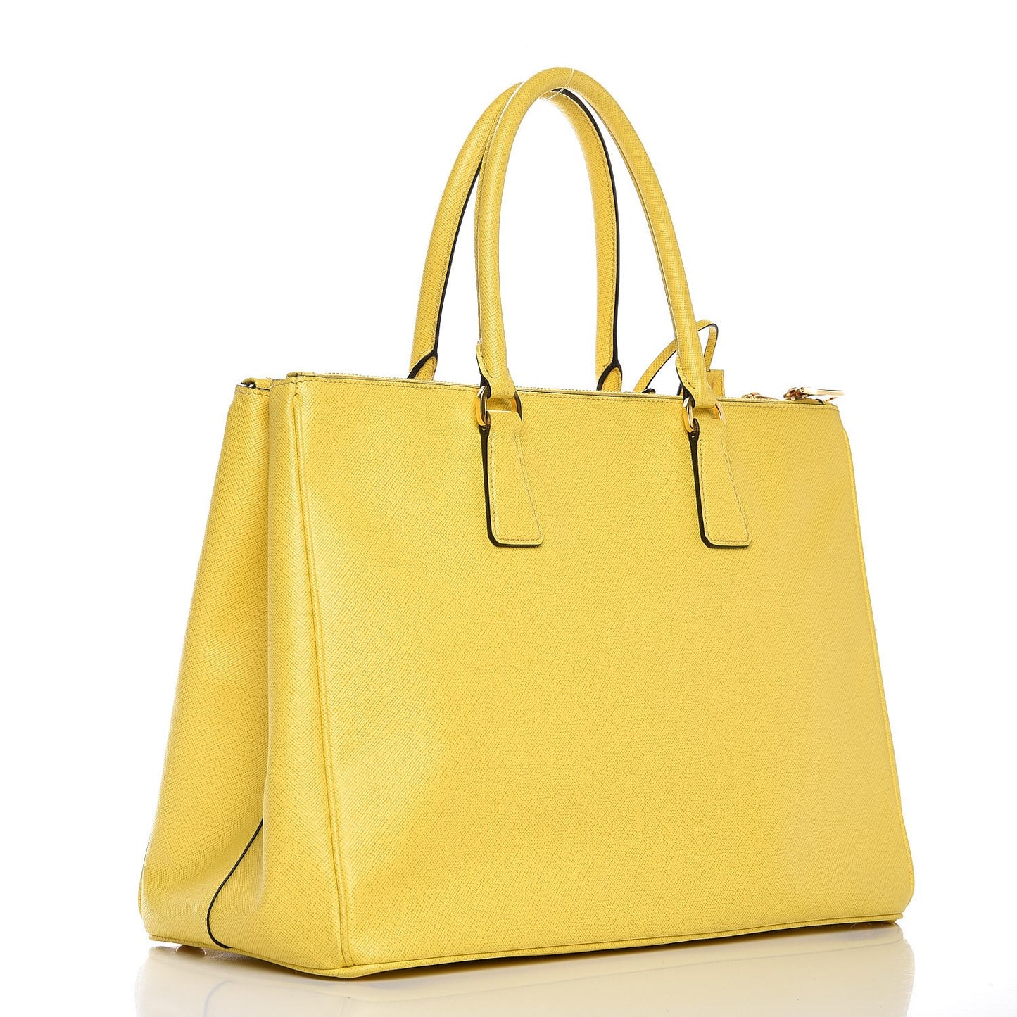 Saffiano Large Galleria Double Zip Tote Girasole