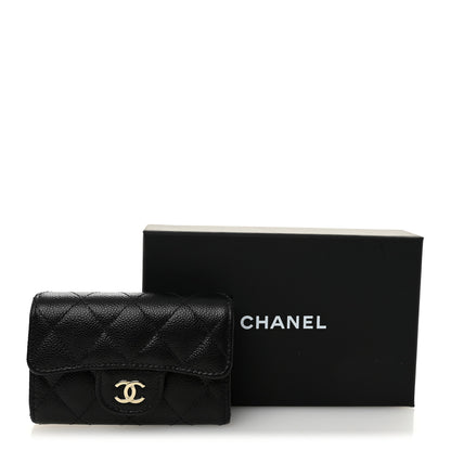 Chanel Caviar Quilted Classic 4 Key Holder Wallet Black 9 of 9