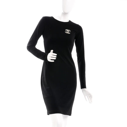 Chanel Baguette Crystal CC Brooch Silver 2 of 5