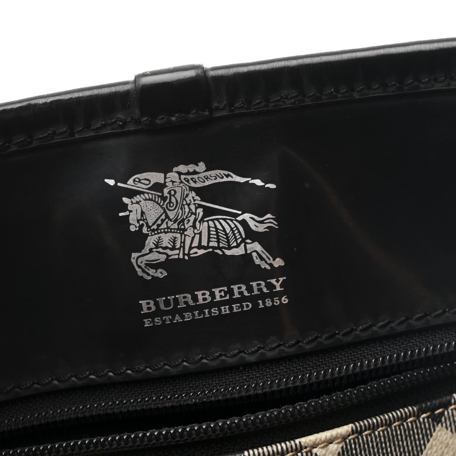 Burberry Nova Check Large Nickie Tote Black 6 of 10