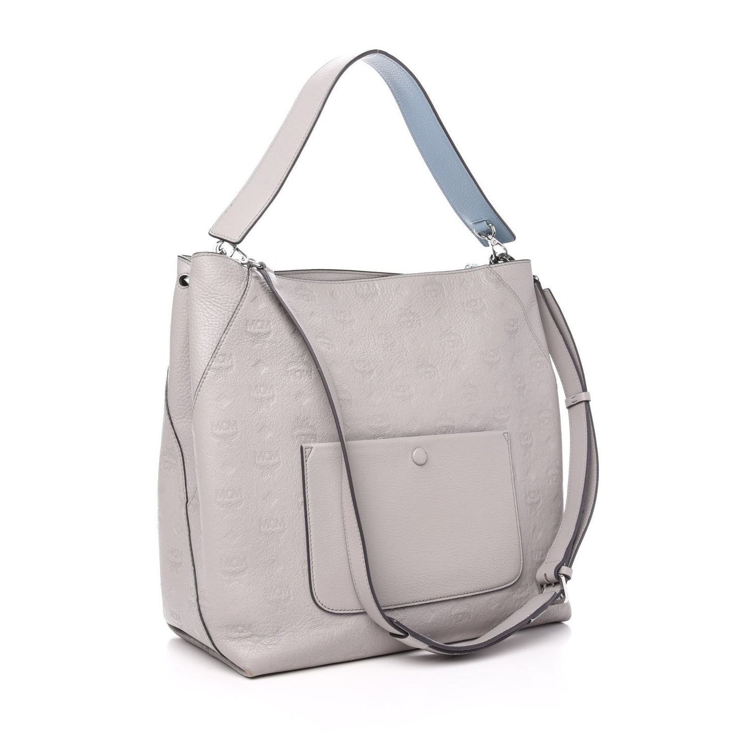 Calfskin Ottomar Monogram Large Klara Hobo Dove