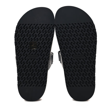 Hermes Stars Calfskin Womens Chypre Sandals 37.5 Black 5 of 8