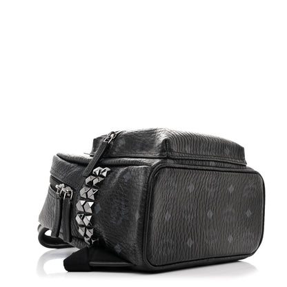 MCM Visetos Side Stud Mini Stark Backpack Black 4 of 10