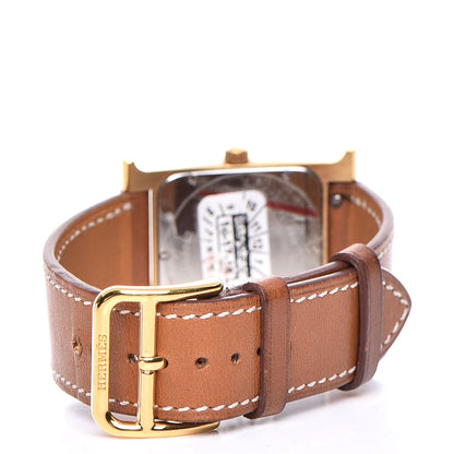 Hermes Stainless Steel Barenia 26mm Heure H Hour Quartz Watch Fauve 5 of 12