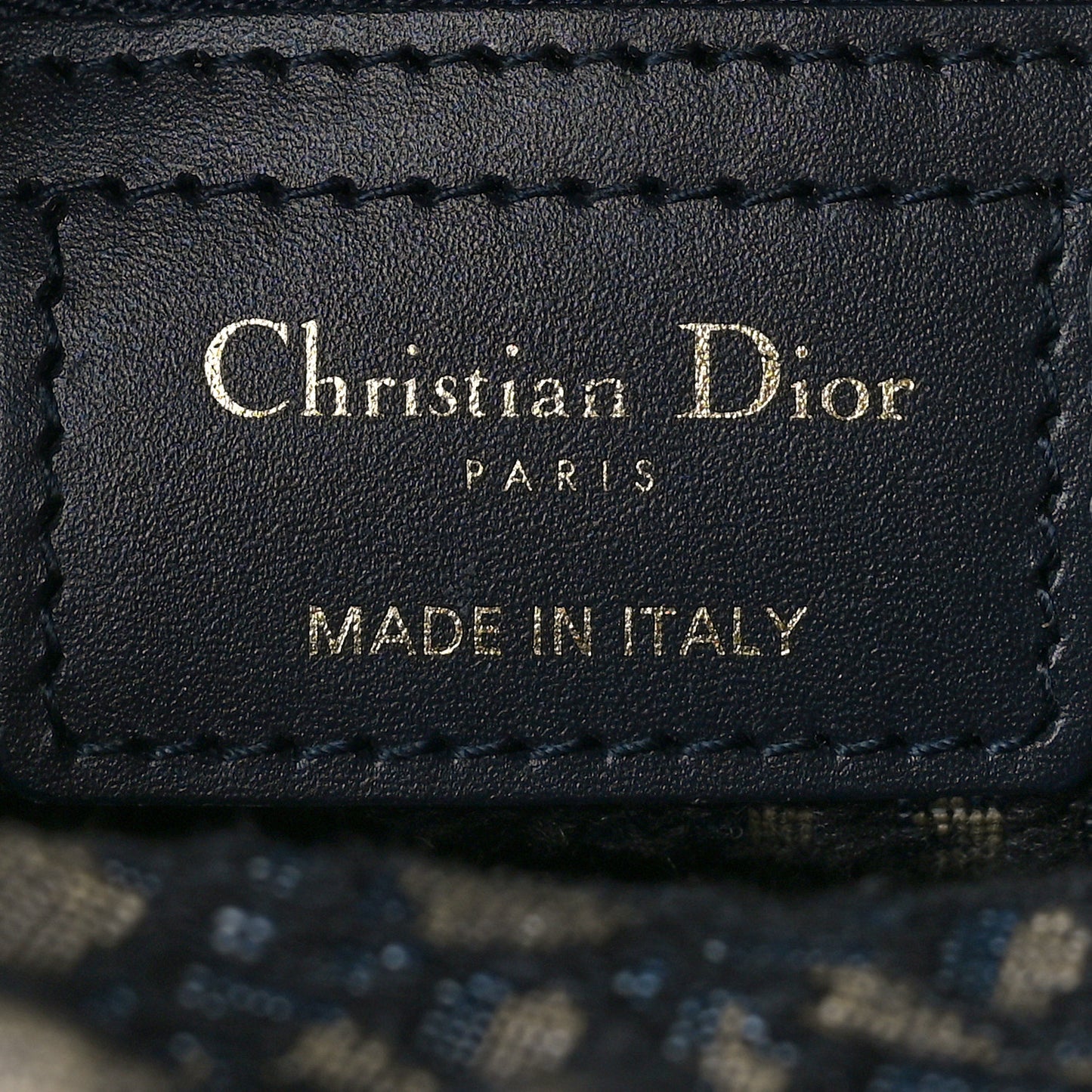 Wicker Oblique Medium Lady Dior Bag Blue