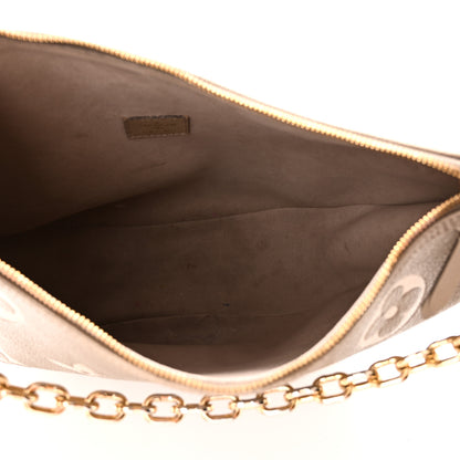 Louis Vuitton Empreinte Monogram Giant Loop Hobo Dove Gray Cream 5 of 9