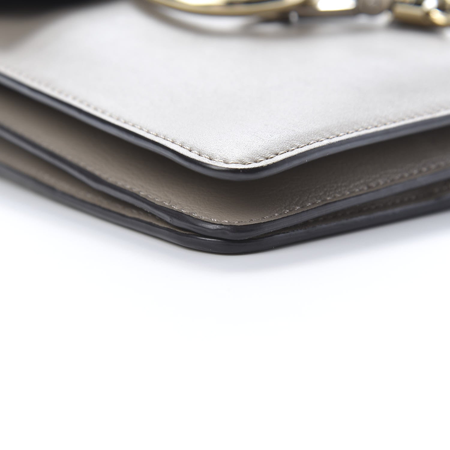 Chloe Suede Calfskin Mini Faye Bracelet Bag Motty Grey 9 of 10
