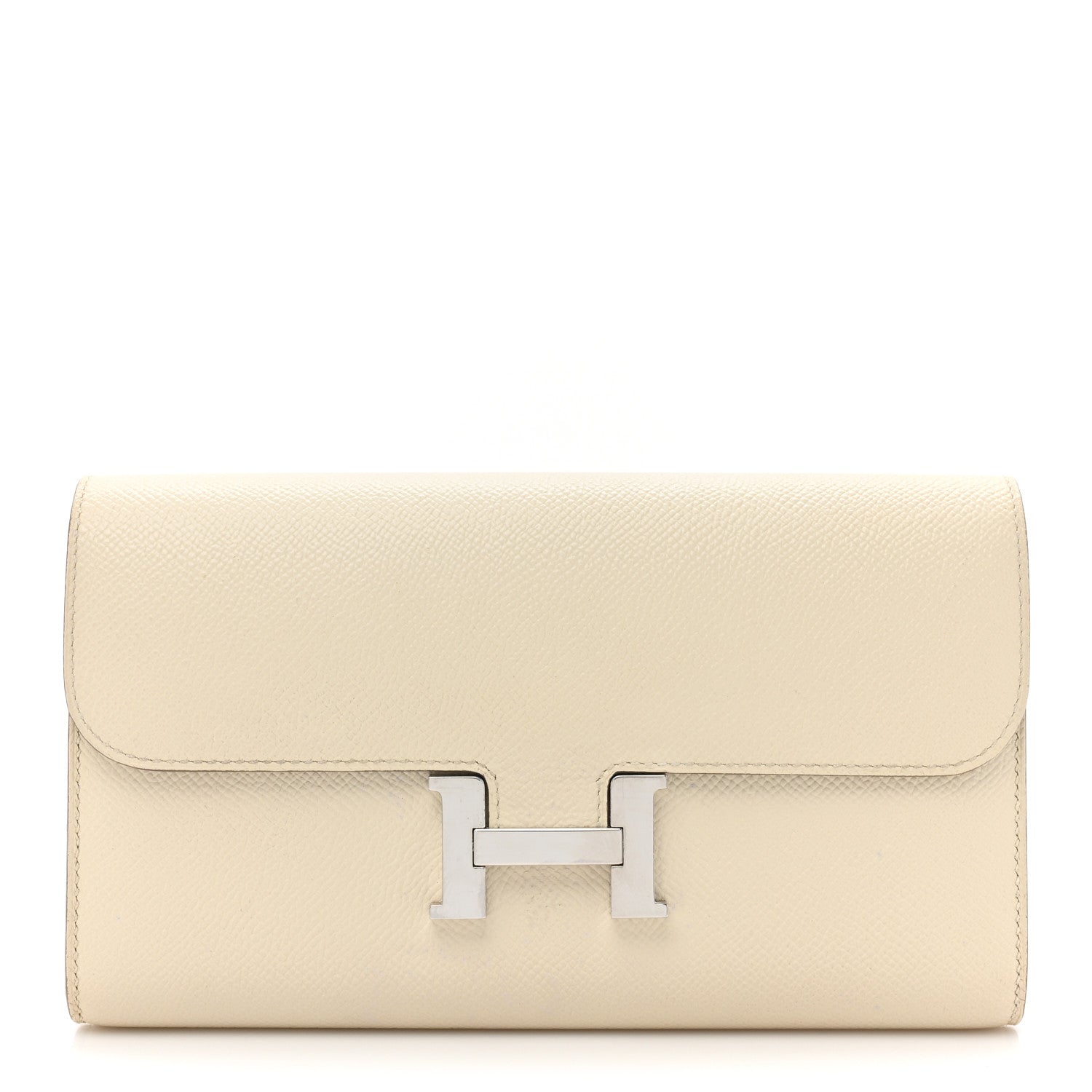 Hermes Epsom Constance Long Wallet Craie 1 of 12
