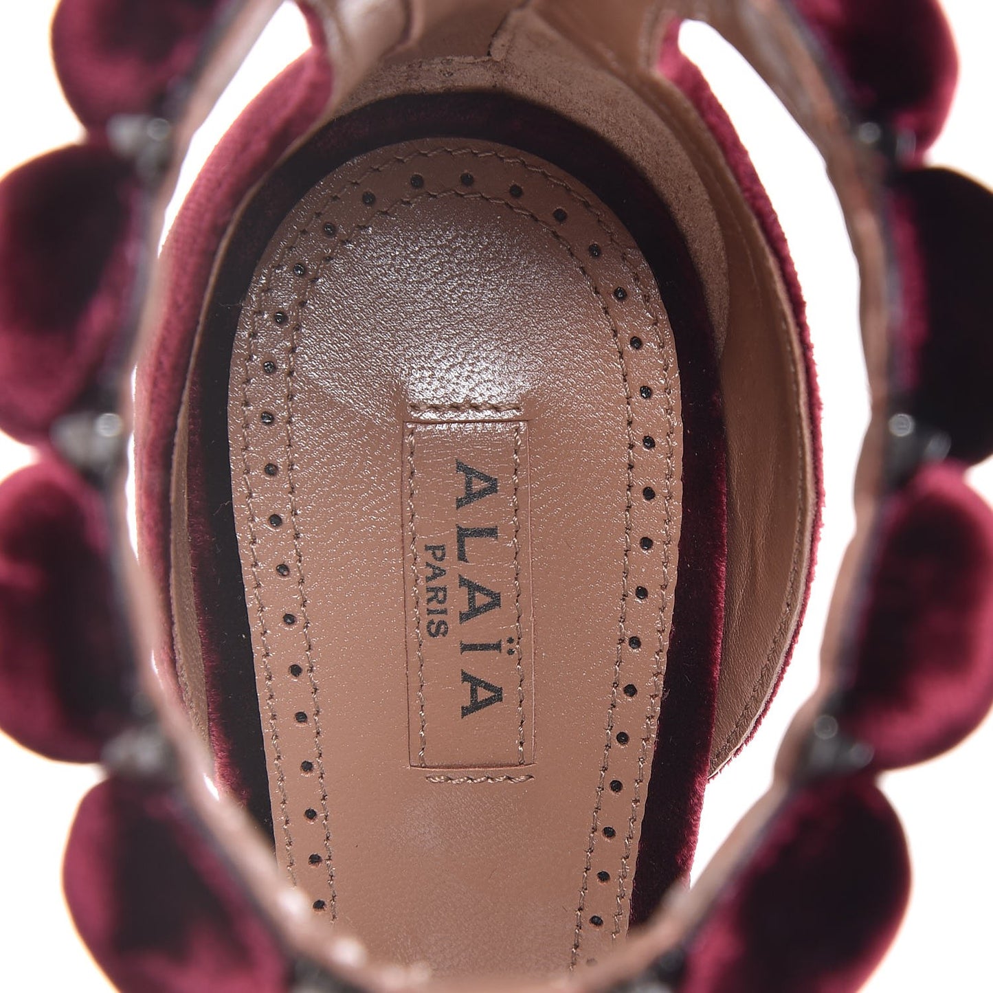 Velours Bombe Sandals 37.5 Pourpre