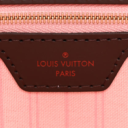 Louis Vuitton Damier Ebene Neo Neverfull MM Rose Ballerine 6 of 9