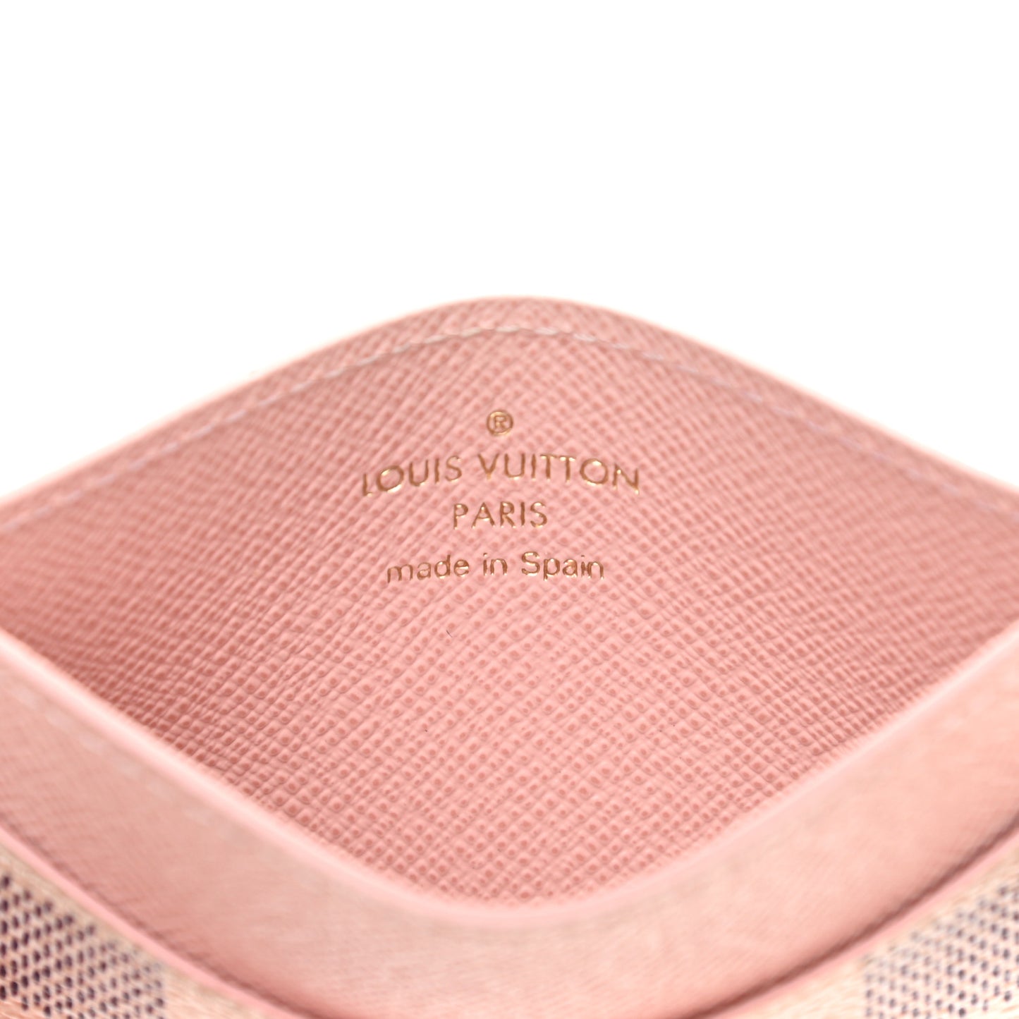 Damier Azur Daily Card Holder Rose Ballerine