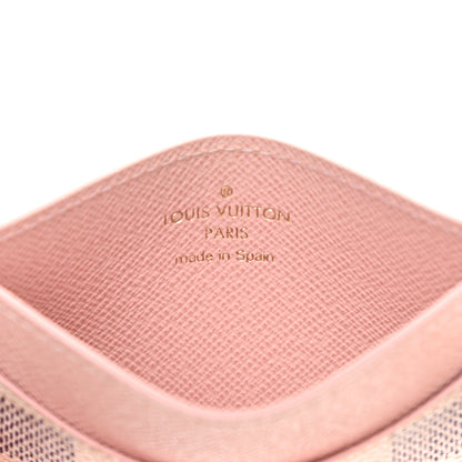 Louis Vuitton Damier Azur Daily Card Holder Rose Ballerine 6 of 9
