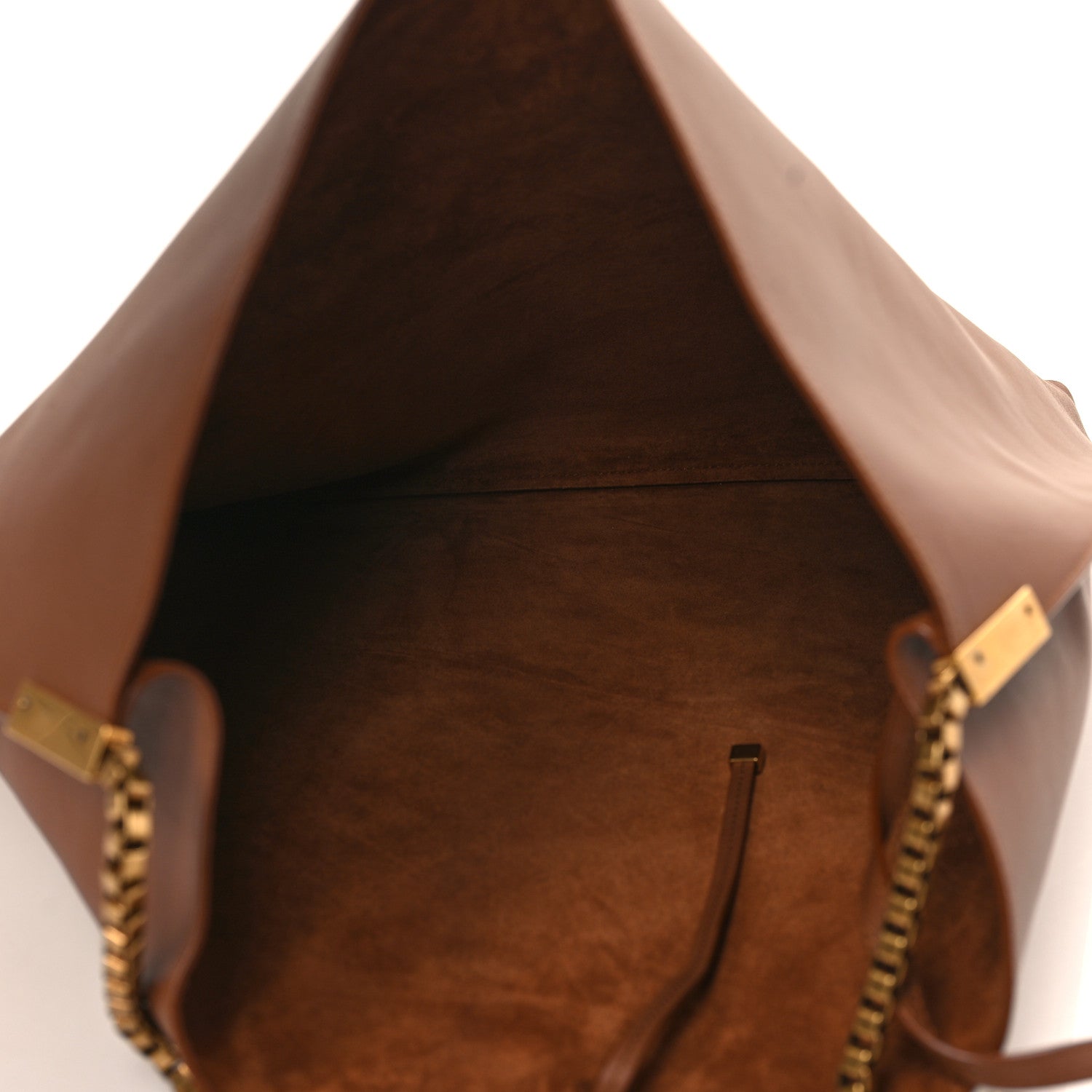 Saint Laurent Calfskin Medium Suzanne Hobo Brick 5 of 8