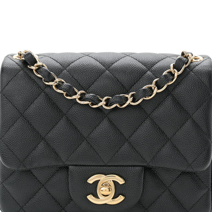 Chanel Caviar Quilted Mini Square Flap Black 8 of 10