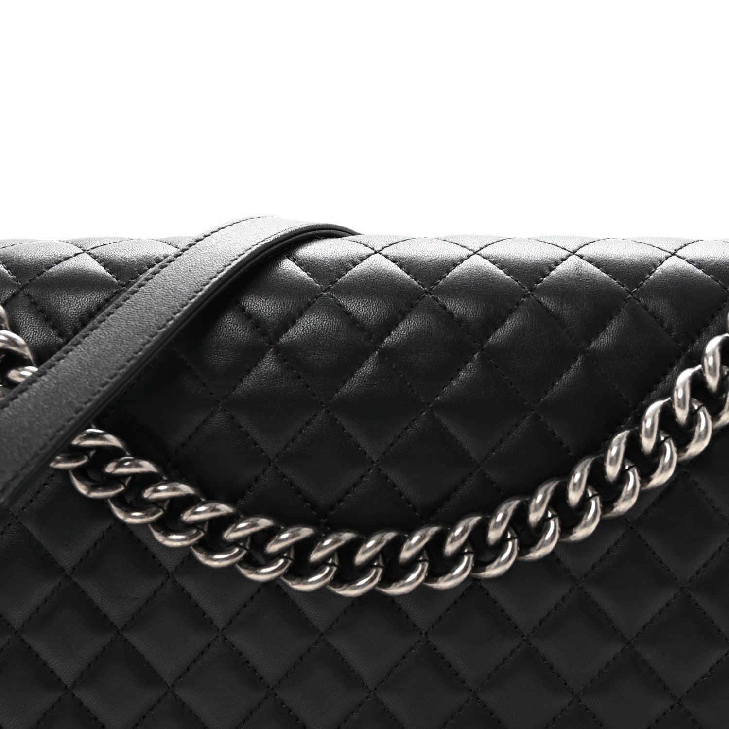 Chanel Lambskin Quilted Large Boy Flap Black 8 of 10