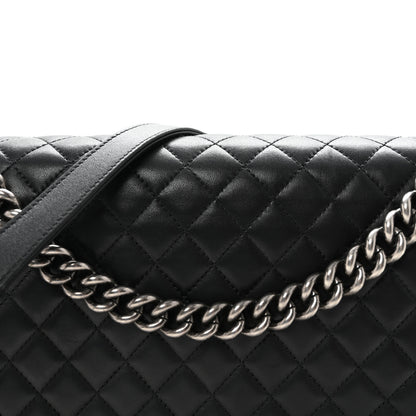 Chanel Lambskin Quilted Large Boy Flap Black 8 of 10
