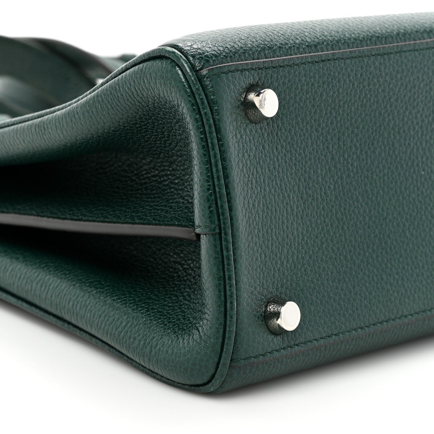 Gucci Grainy Calfskin Small Zumi Top Handle Bag Vintage Green 11 of 17