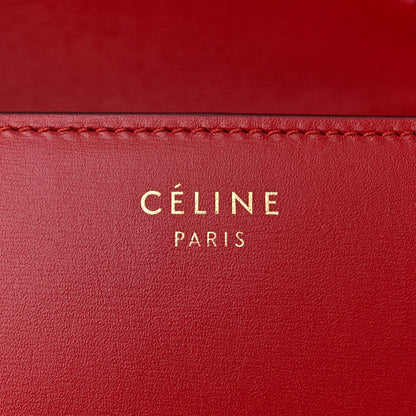 Celine Smooth Calfskin Small Classic Box Flap Bag Red 6 of 15