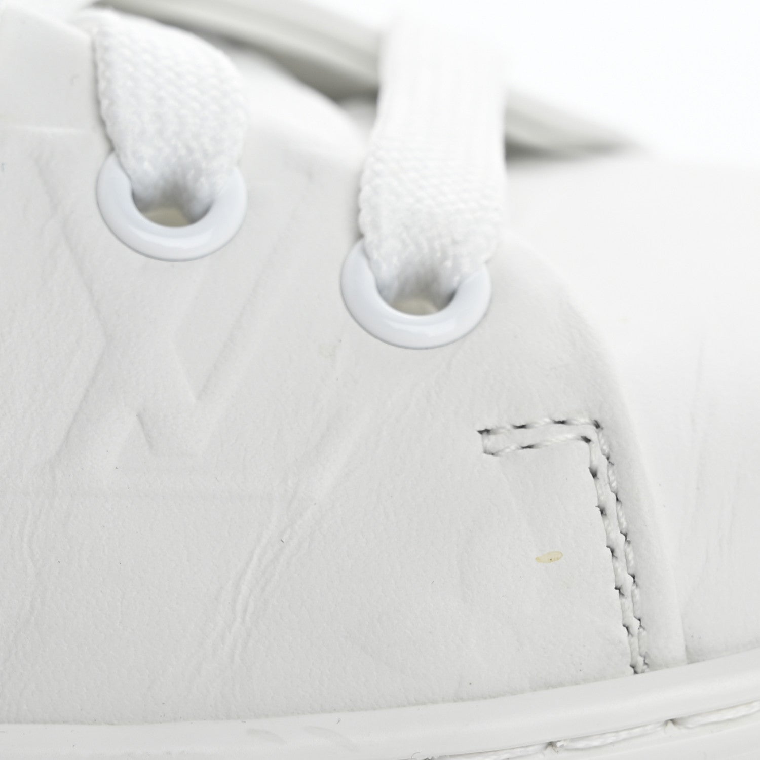 Louis Vuitton Lambskin Embossed Monogram Time Out Sneakers 39 White 10 of 13