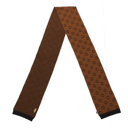 Gucci X DAPPER DAN Wool GG Micro Monogram Scarf Brown 2 of 4