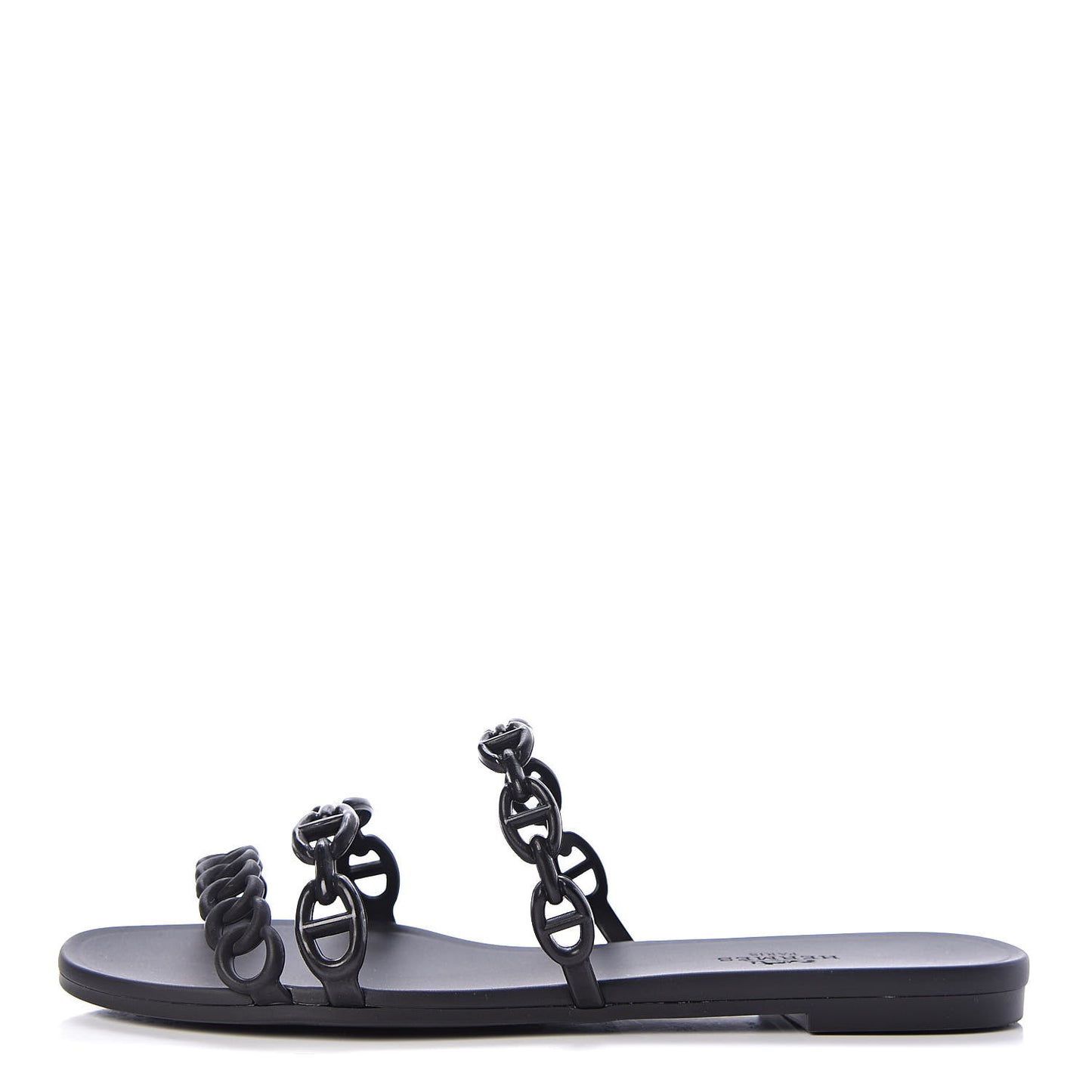 Rubber Chaine d'Ancre Rivage Sandals 36 Black