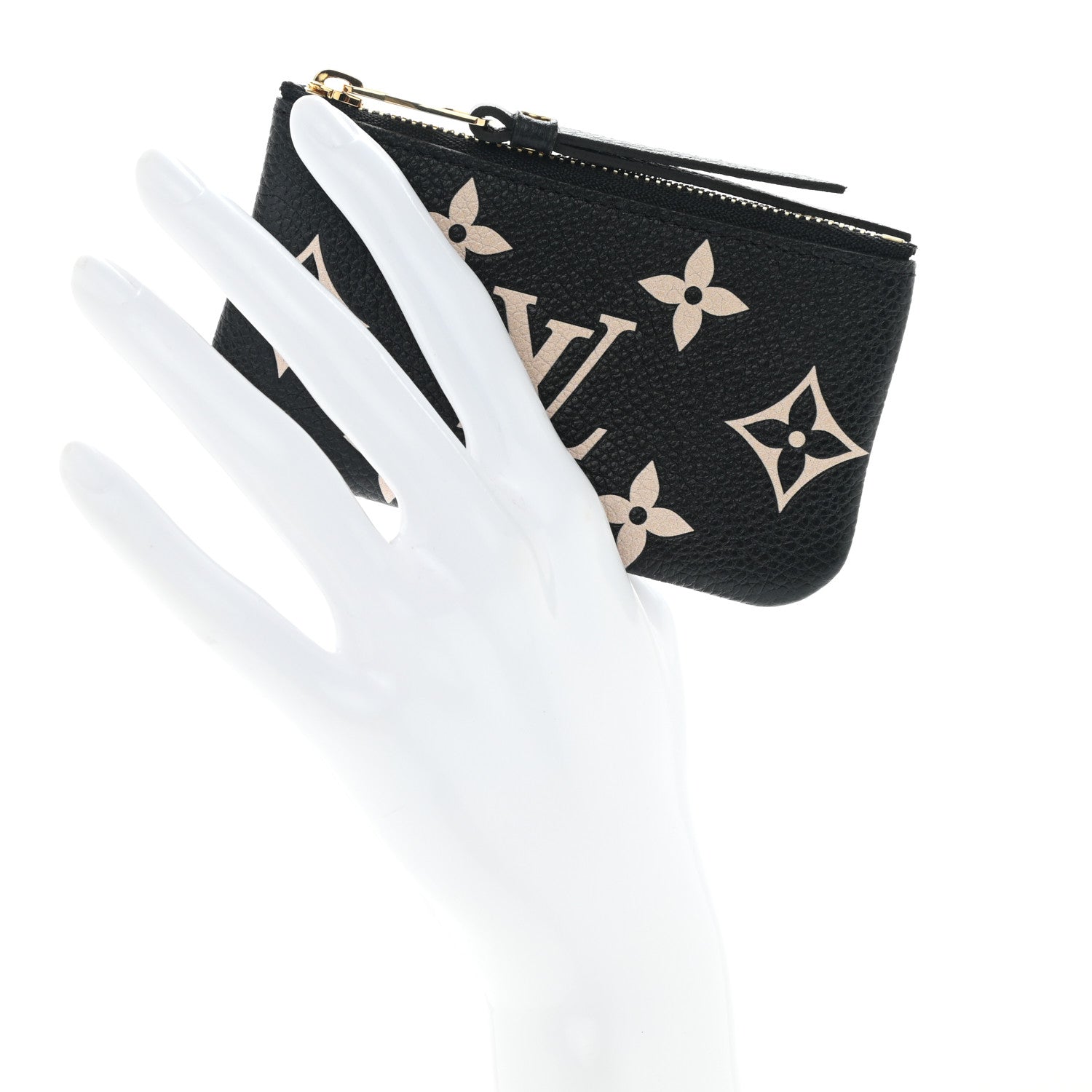 Louis Vuitton Empreinte Monogram Giant Key Pouch Black Beige 2 of 6