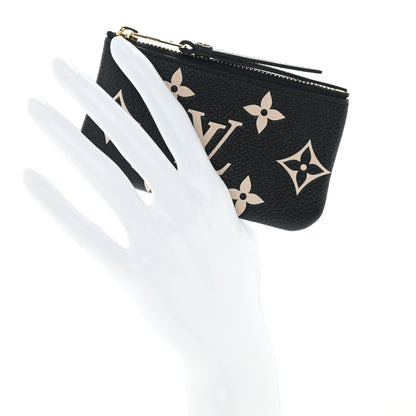 Louis Vuitton Empreinte Monogram Giant Key Pouch Black Beige 2 of 6