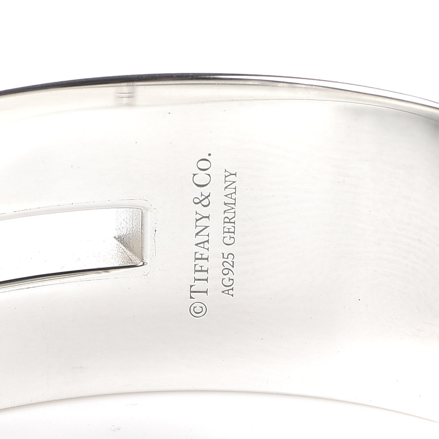 Tiffany Sterling Silver T Cutout Cuff Bracelet 4 of 5