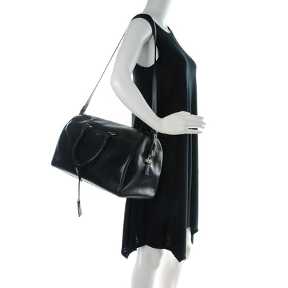 Saint Laurent Calfskin Classic Duffle 12 Black 2 of 8
