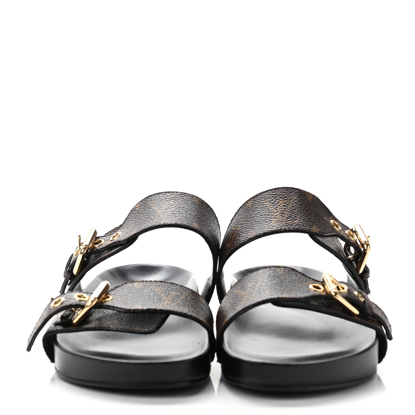 Monogram Bom Dia Mule Sandals 39 Black