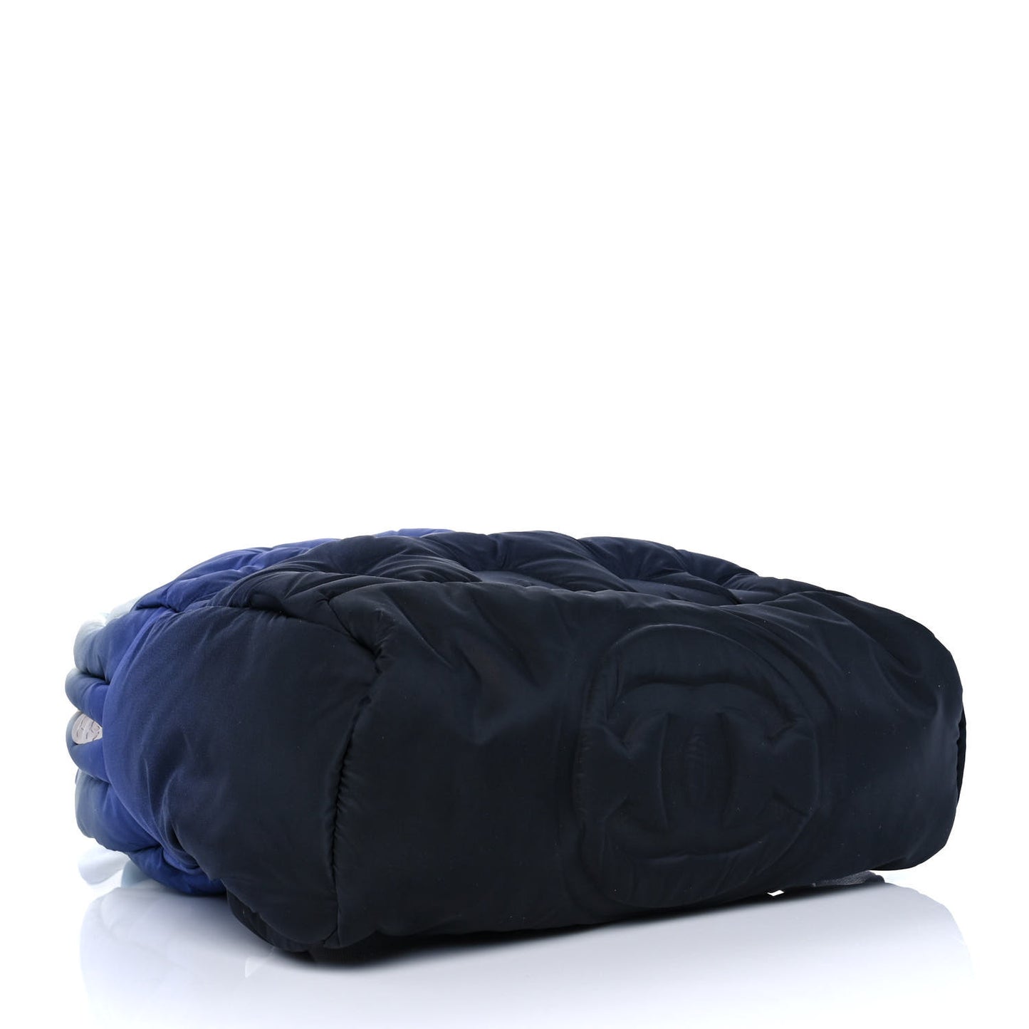Nylon Embossed Small Doudoune Backpack Black Blue White