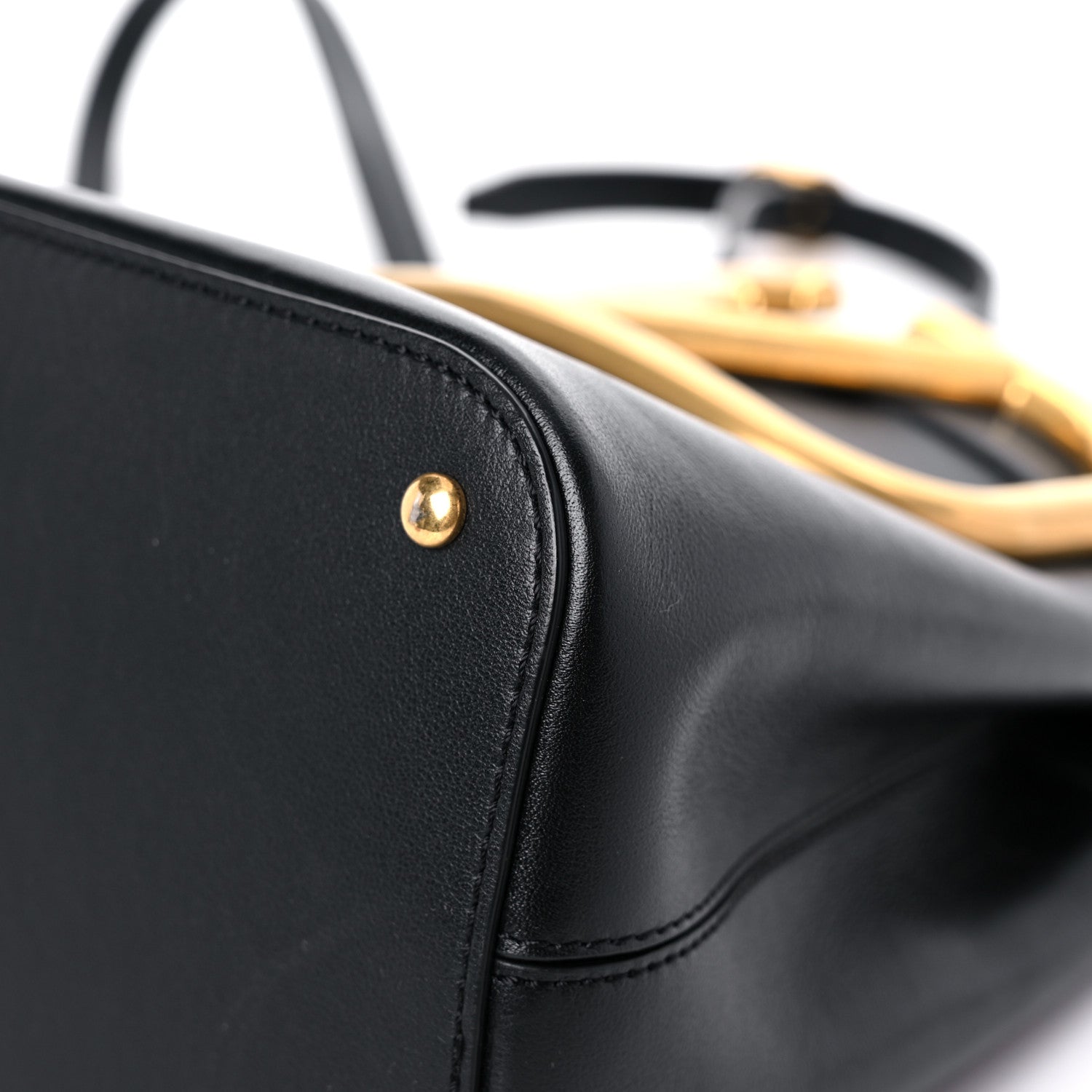 Valentino Garavani Nappa Stud Sign Bucket Bag Black 8 of 13