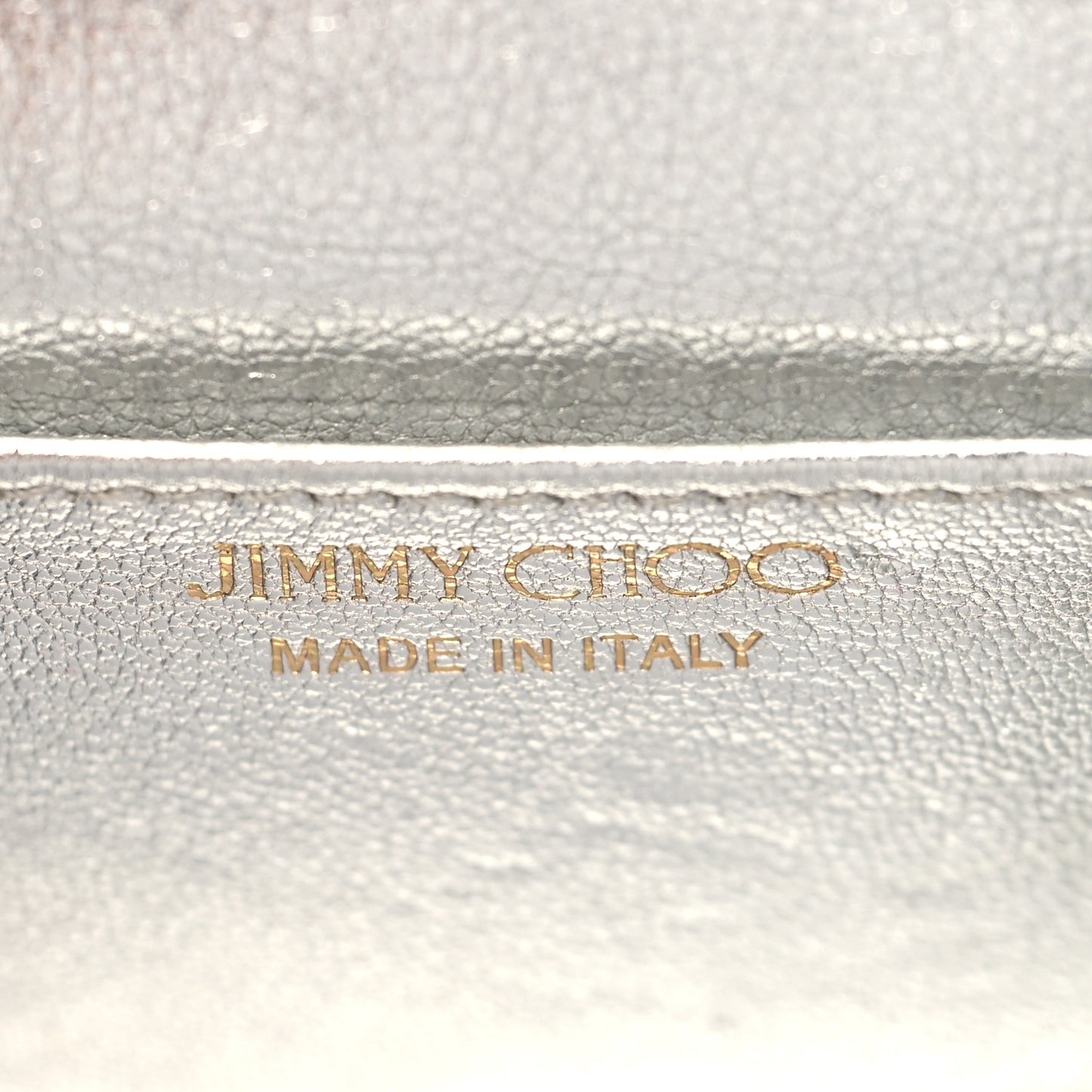 Metallic Calfskin Crocodile Embossed Mini Paris Crossbody Silver